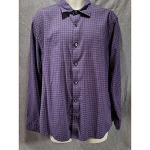 Charles Tyrwhitt Shirt Men's Slim Fit XL Flannel Long Sleeve Cotton Blend